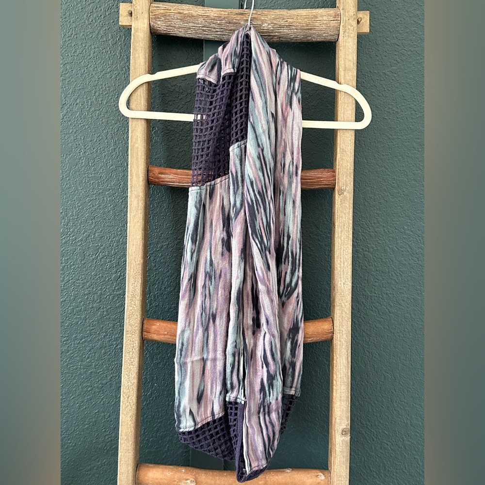 Y2K Deena & Ozzy Purple and Gray Infiniti Scarf